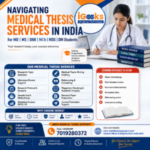 #MedicalThesis #MDThesis #MSThesis #DNBThesis #MCh #MDS #DM #MedicalResearch #MedicalThesisWriting #ThesisSupport #ResearchProtocol #MedicalResearchIndia #SPSS #ResearchMethodology #ClinicalResearch #PostgraduateDoctors #PGDoctors #MedicalStudents #ScientificWriting #JournalPublication #MedicalEducation #HealthcareResearch #ThesisWriting #DoctorsOfInstagram #IgeeksTechnologies
